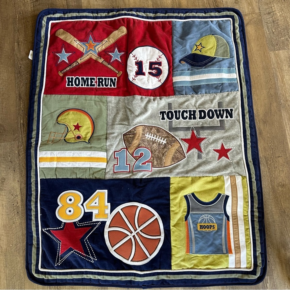 Lambs & Ivy Nursery Sports Blanket